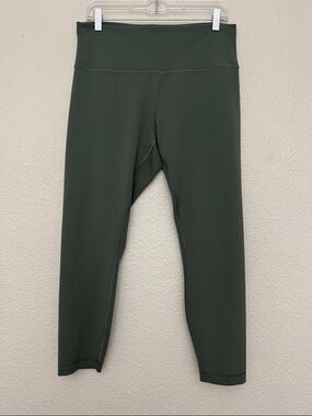 Lululemon Leggings Wunder Train High Rise Tight 25" Green Size 14